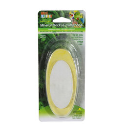 PENN PLAX PLASTICS, INC. BA595- E-CUTTLEBONE + MINERAL BLOCK- 6X3X1- BANANA