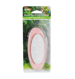 BIRD LIFE BA596- E-CUTTLEBONE+ MINERAL BLOCK- 6X3X1- BERRY