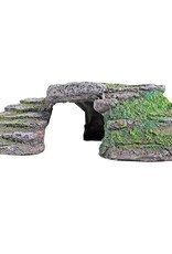 PENN PLAX PLASTICS, INC. REP181- CAVE HIDEOUT- 8X5.5X2.5- SHALE STEP LEDGE- SMALL