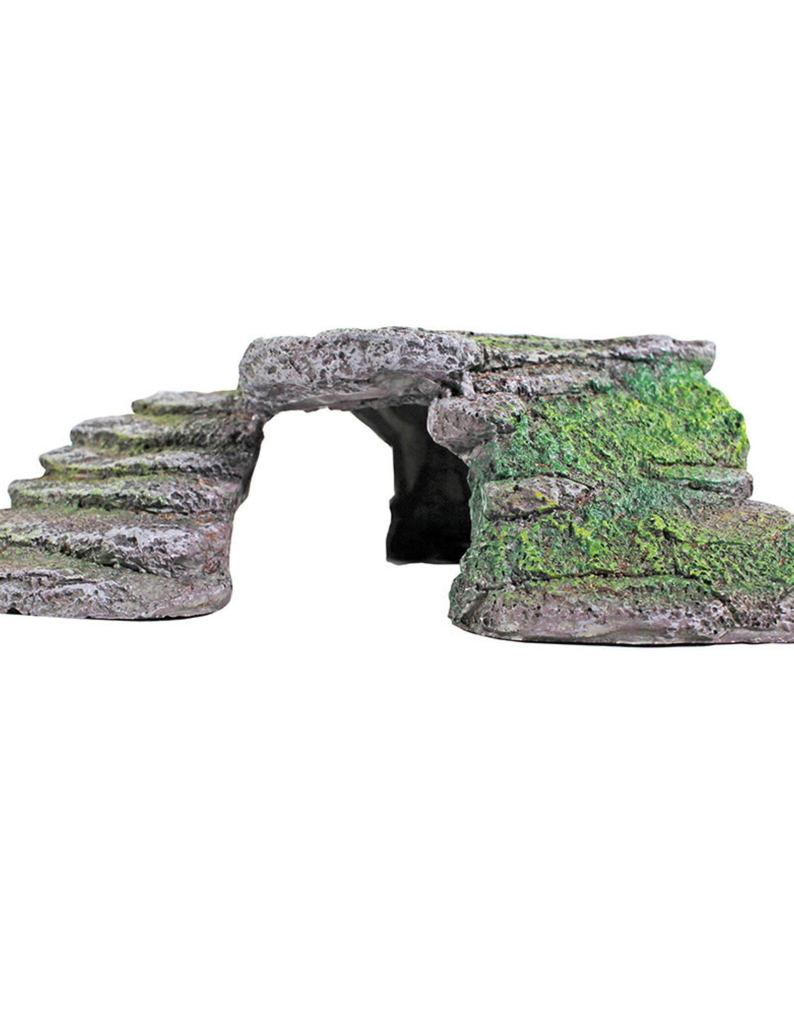 PENN PLAX PLASTICS, INC. REP181- CAVE HIDEOUT- 8X5.5X2.5- SHALE STEP LEDGE- SMALL