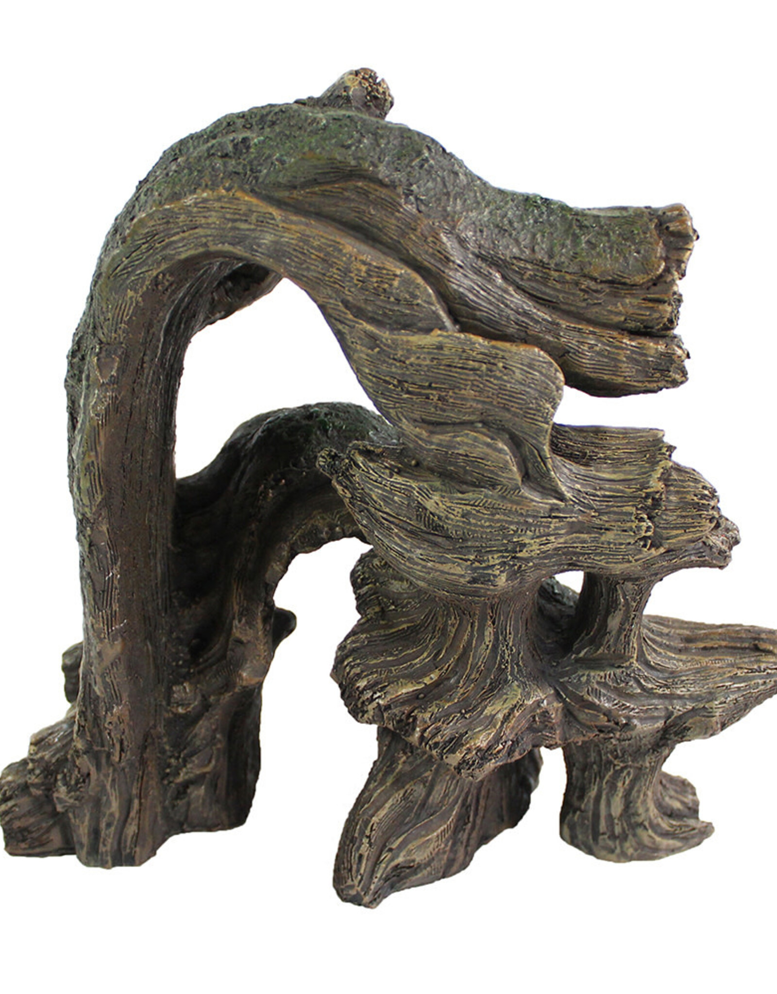 PENN PLAX PLASTICS, INC. REP205- CAVE HIDEOUT- 8X8X5- BASKING BRANCH- ARCH