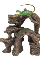 PENN PLAX PLASTICS, INC. REP205- CAVE HIDEOUT- 8X8X5- BASKING BRANCH- ARCH