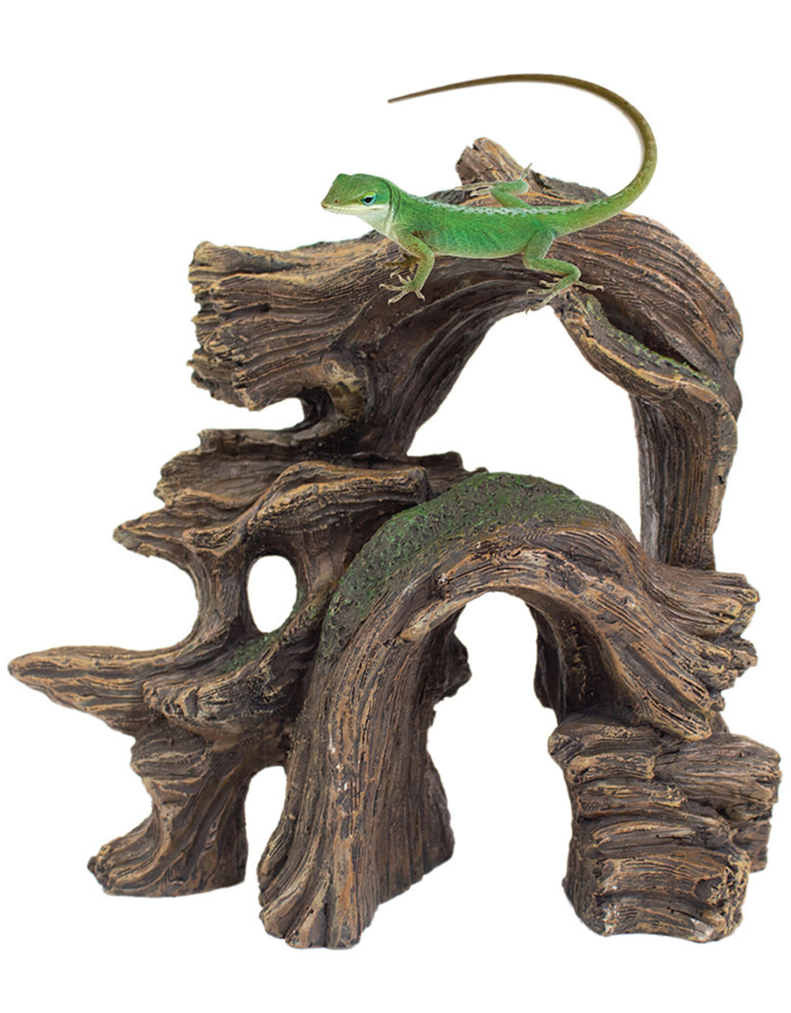 PENN PLAX PLASTICS, INC. REP205- CAVE HIDEOUT- 8X8X5- BASKING BRANCH- ARCH