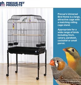PREVUE PET PRODUCTS PREVUE- F090- BIRD CAGE- FLIGHT- 33X18.25X38 HIGH- WITH STAND (68 IN)- BLACK