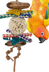 SB1240- BIRD TOY- 6X6X12- SOLA BALL- DELIGHT