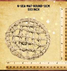 TOY MAKING- MAT- SEAGRASS- 5X5- ROUND