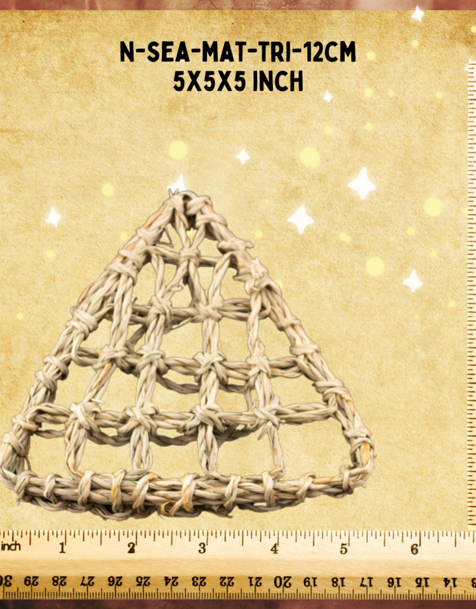 TOY MAKING- MAT- SEAGRASS- 5X5- TRIANGLE