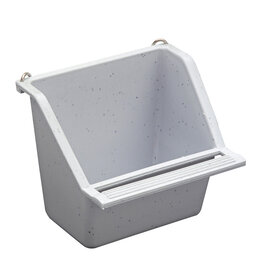 PENN PLAX PLASTICS, INC. BA804- BIRD FOOD / WATER- DISH- HIGH BACK- WIRE HOOK-  4 OZ