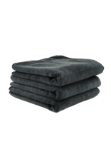 Chemical Guys Workhorse Black Professional Grade Microfiber Towel 16''X16'' (Rubber/Plastic/Vinyl) (3 Pack)