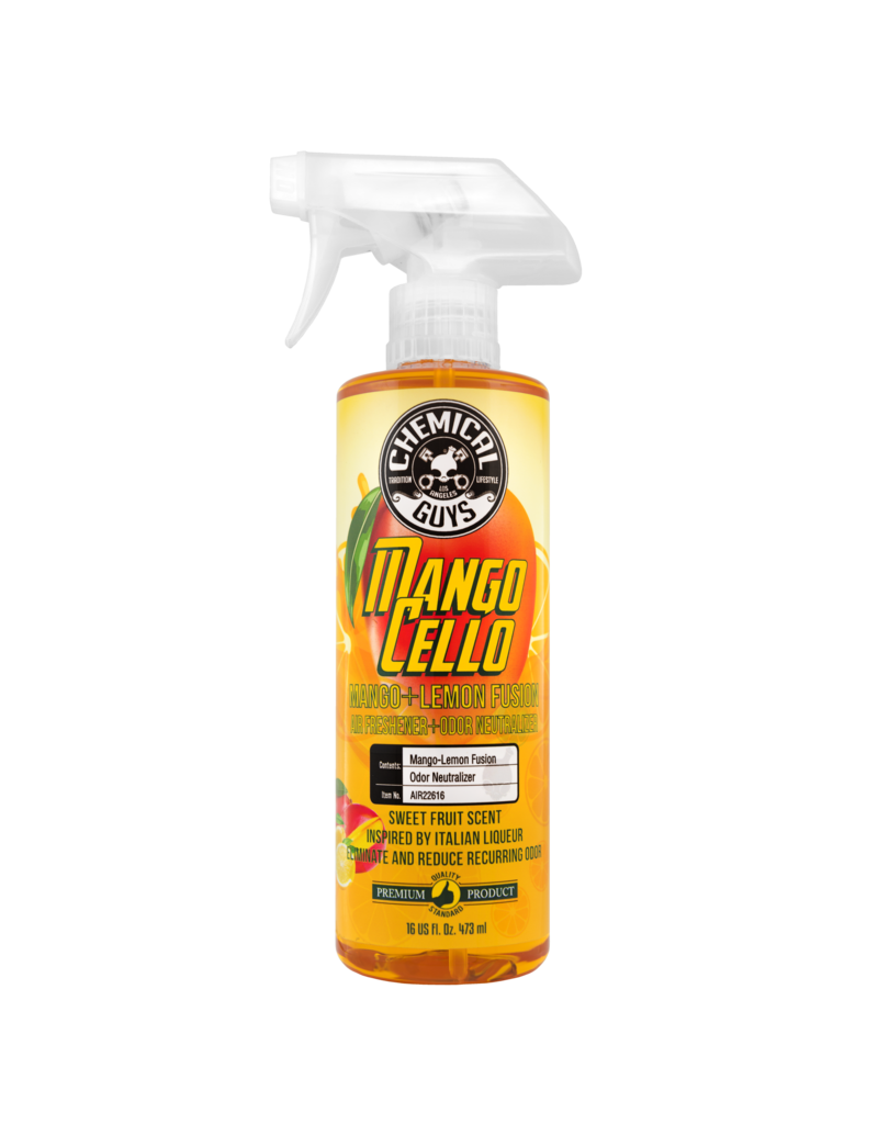 Chemical Guys Mangocello Mango Lemon Fusion Air Freshener & Odor Neutralizer (16oz)