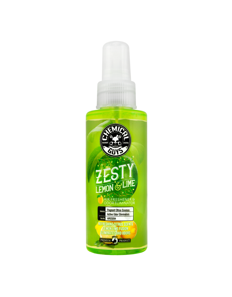 Chemical Guys Zesty Lemon and Lime Air Freshener and Odor Eliminator, 4 fl. oz