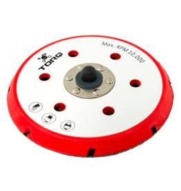 TORQ Tool Company TORQ R5 Dual-Action Red Backing Plate With Hyper Flex Technology (6 Inch)