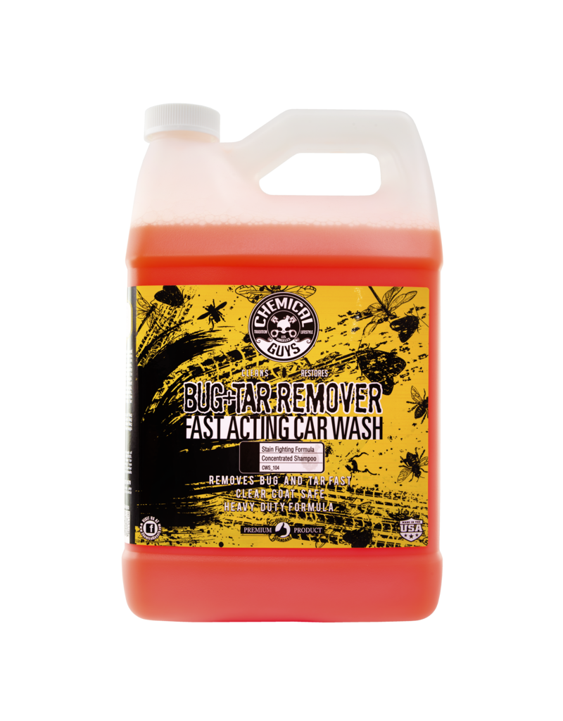 Chemical Guys CWS_104 Bug & Tar Heavy Duty Car Wash Shampoo (1 Gallon)