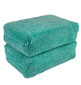Chemical Guys MIC29802 Green - Microfiber Applicator Premium Grade (2 Pack)_x000D_