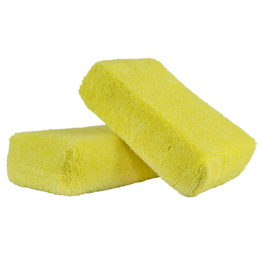 Chemical Guys MIC29902 Yellow - Microfiber Applicator Premium Grade (2 Pack)_x000D_