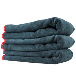 Chemical Guys MIC50903 Chemical Guys -Premium Red-Line Microfiber Towel Dark Gray With Red Lining(16X24)  3 Pack.
