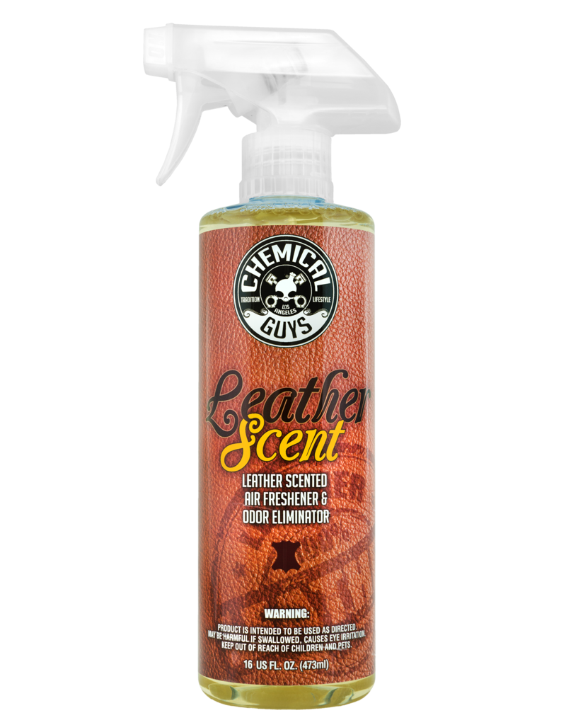 Chemical Guys AIR_102_16 Leather Scent Premium Air Fragrance & Freshener (16 oz)