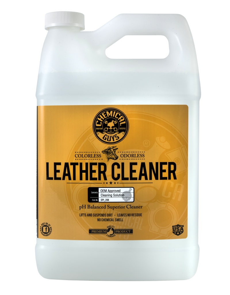 Chemical Guys SPI_208 Leather Cleaner OEM Approved Colorless + Odorless Leather Cleaner (1 Gal)
