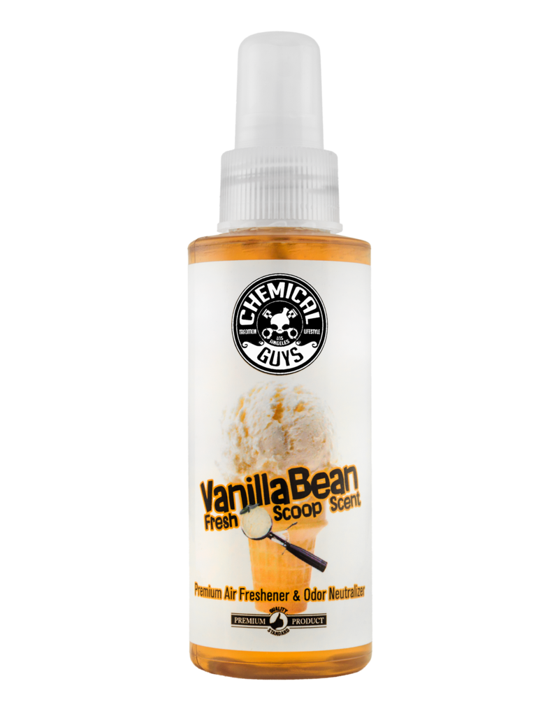 Chemical Guys AIR23104 Vanilla Bean Fresh Scoop Scent Air Freshener & Odor Eliminator, 4 fl. oz