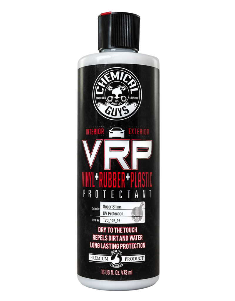 Chemical Guys TVD_107_16 Extreme V.R.P. Dressing 2 Long Lasting Super Shine 100% Dry To Touch Vinyl, Rubber -Tire & Plastic Restorer+Protectant (16 oz)