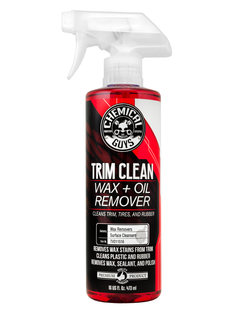 Chemical Guys Trim Clean Wax and Oil Remover for Trim, Tires, and Rubber (16 oz)