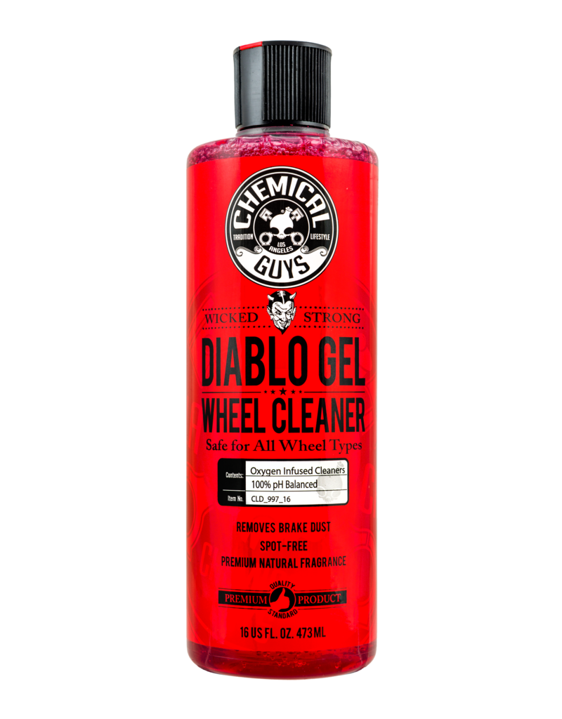 Chemical Guys CLD_997_16 Diablo Gel Wheel & Rim Cleaner Concentrated Suspension Rim & Wheel Cleaner Gel Safe For All Wheels (16oz)