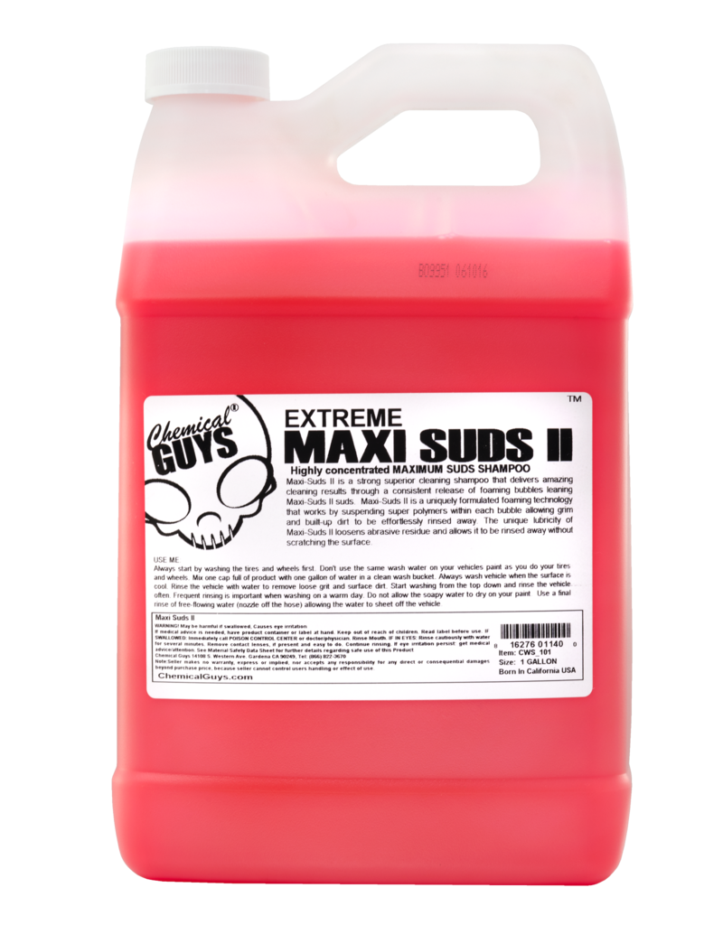 Chemical Guys CWS_101 Maxi-Suds II ~Super Suds Shampoo-Superior Surface Shampoo (1 Gal)