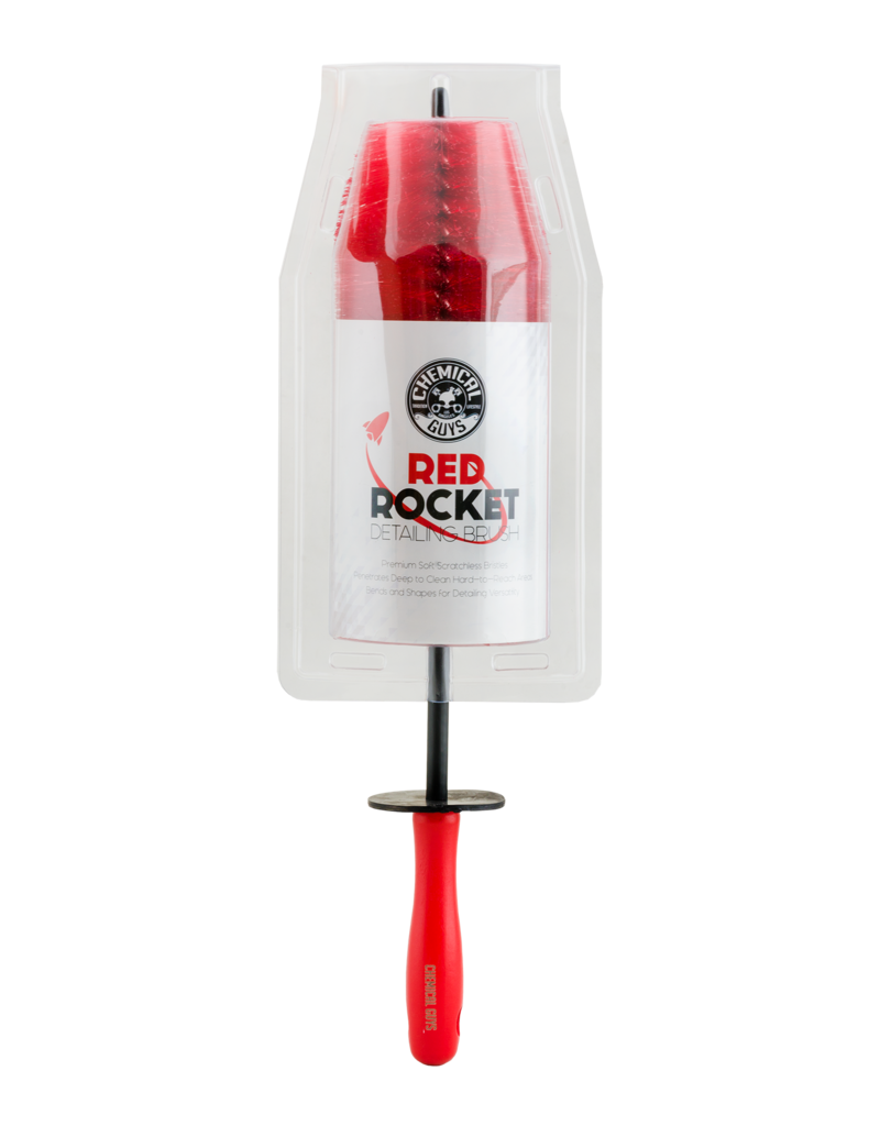 Chemical Guys ACC608 - Red Rocket Wheel and Rim Detailing Brush