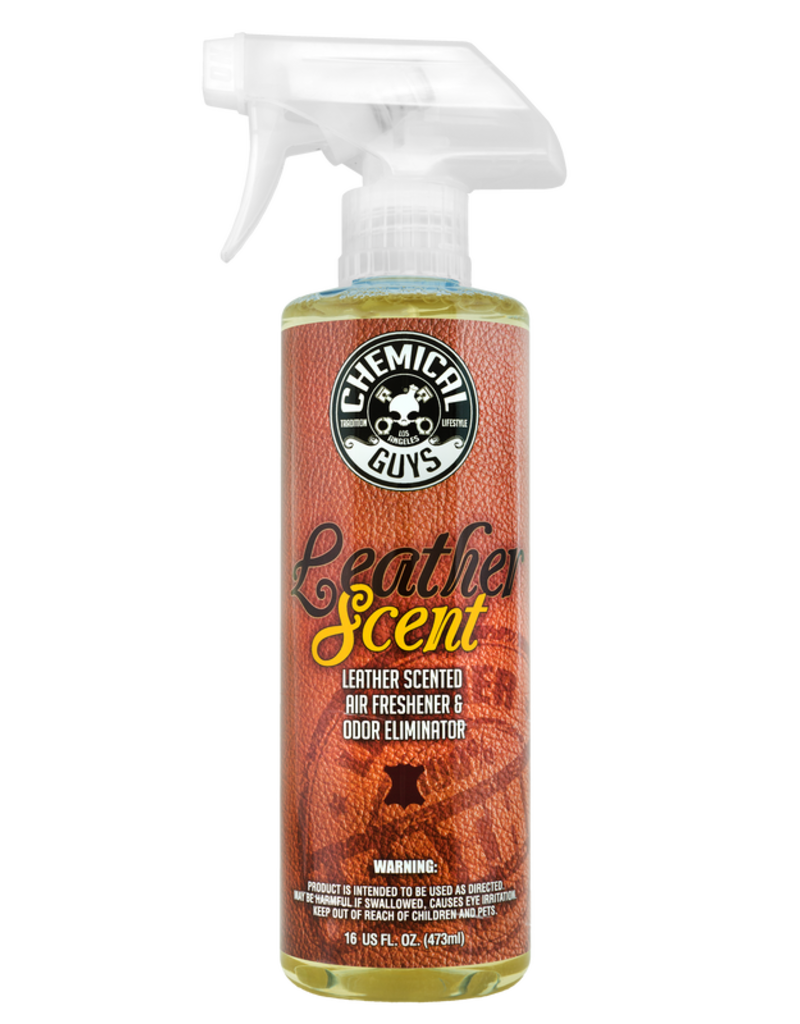 Chemical Guys AIR_102_16 Leather Scent Premium Air Fragrance & Freshener (16 oz)