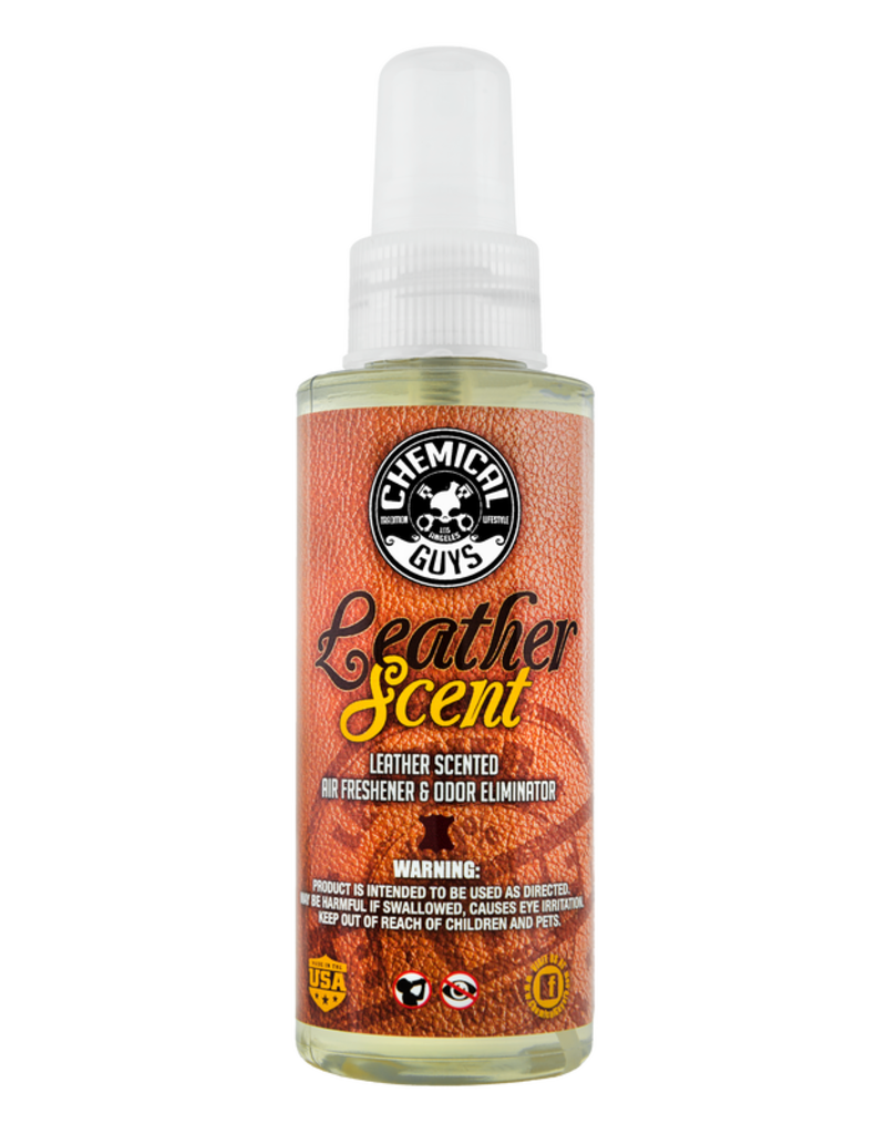 Chemical Guys AIR_102_04 Leather Scent Premium Air Fragrance & Freshener (4 oz)