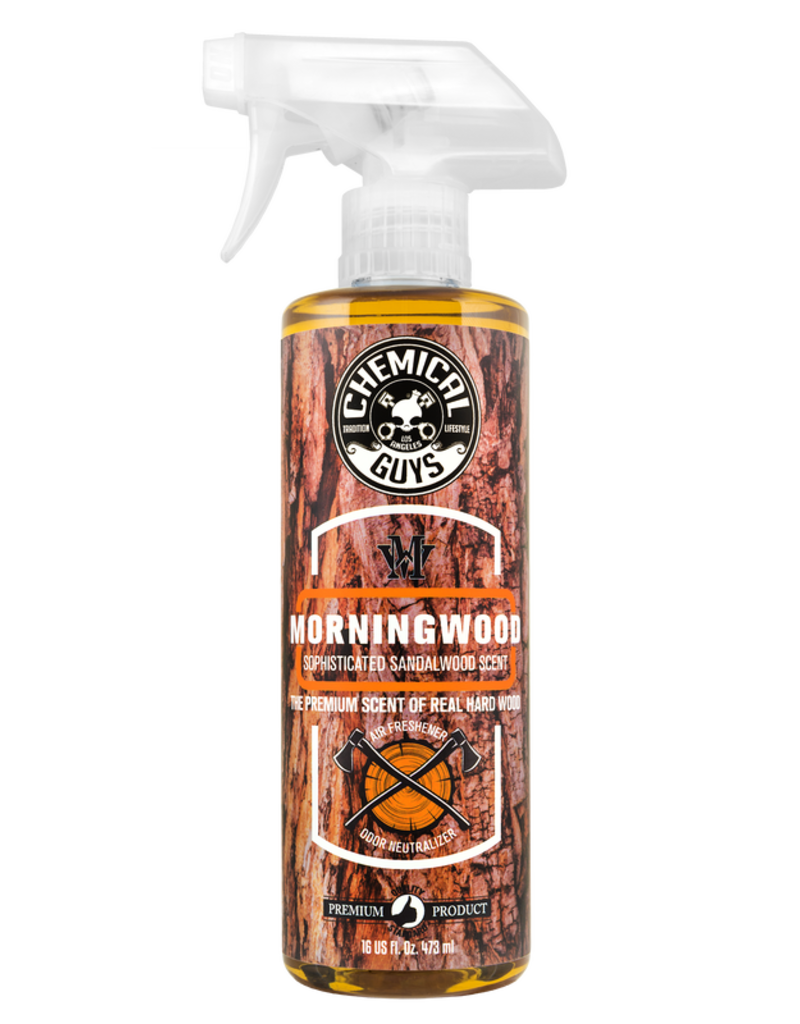 Chemical Guys AIR23016 Morning Wood Sophisticated Sandalwood Scent Air Freshener & Odor Neutralizer, 16 fl. oz