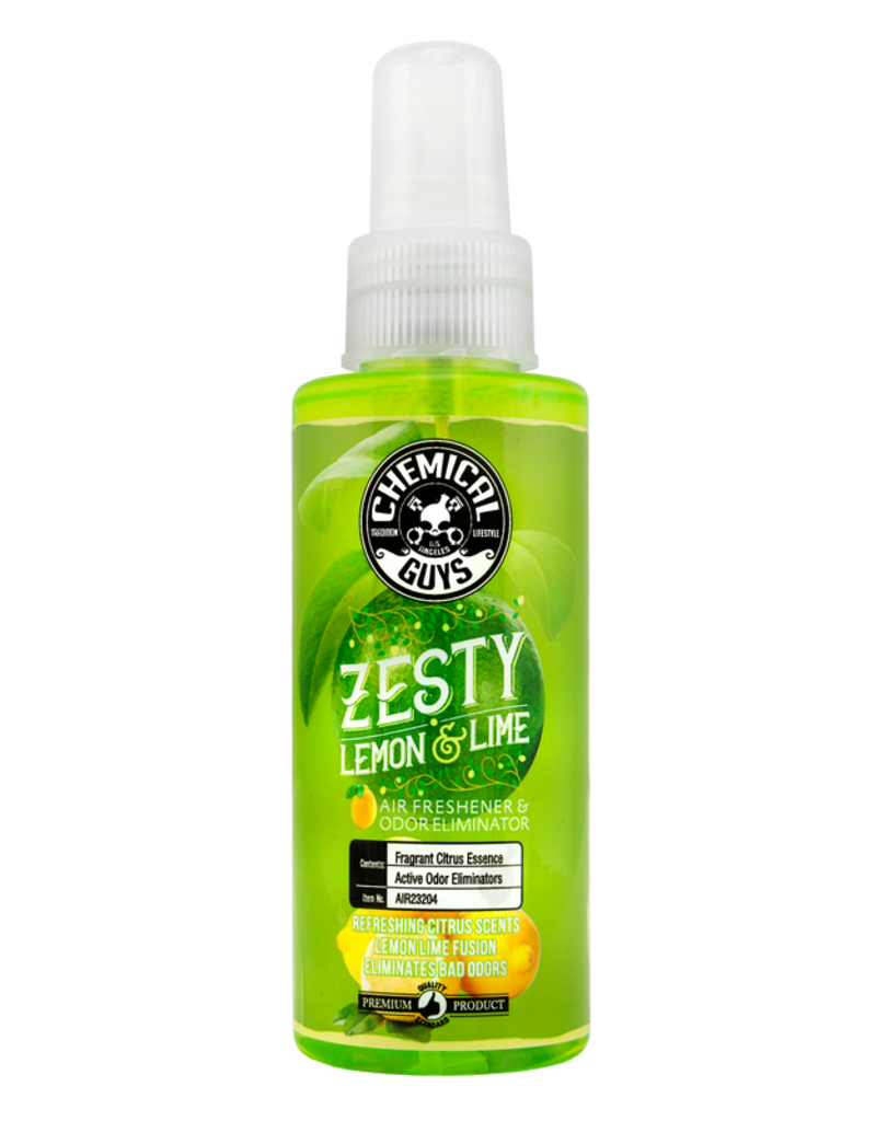 Chemical Guys AIR23204 Zesty Lemon and Lime Air Freshener and Odor Eliminator, 4 fl. oz