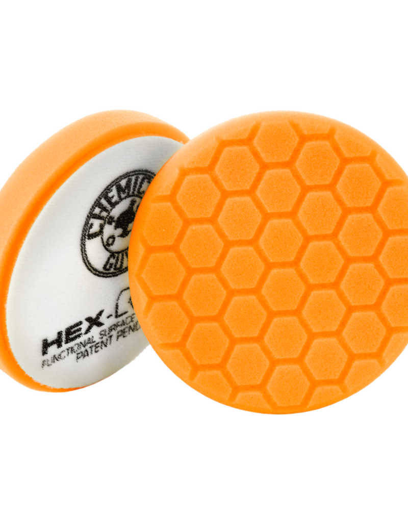 Hex-Logic BUFX_102HEX6 6.5'' Hex-Logic Pad Orange Medium-Heavy Cut Scratch & Swirl Remover Pad- (6.5''Inch)