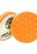Hex-Logic BUFX_102HEX4 4'' Hex-Logic Pad Orange Medium-Heavy Cut Scratch & Swirl Remover Pad- (4''Inch)