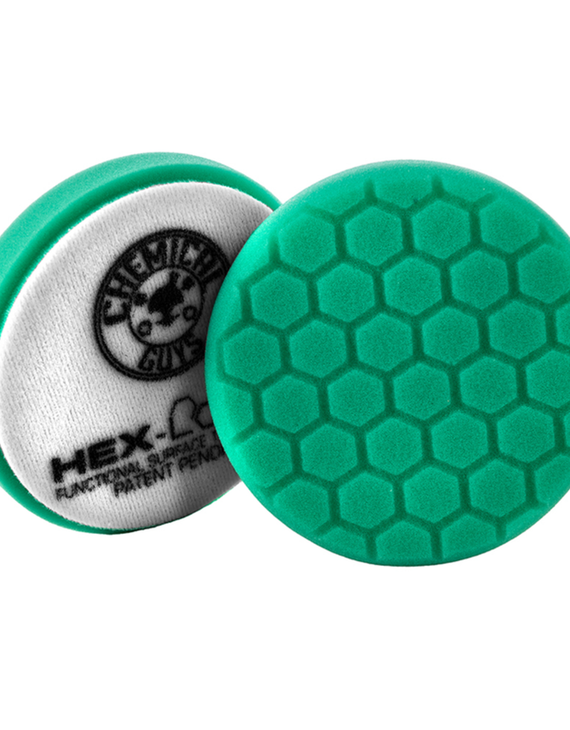 Hex-Logic BUFX_103HEX4 4 '' Hex-Logic Pad Green Light Cut-Heavy Polish Minor Scratch & Swirl Remover Pad- 4''Inch)