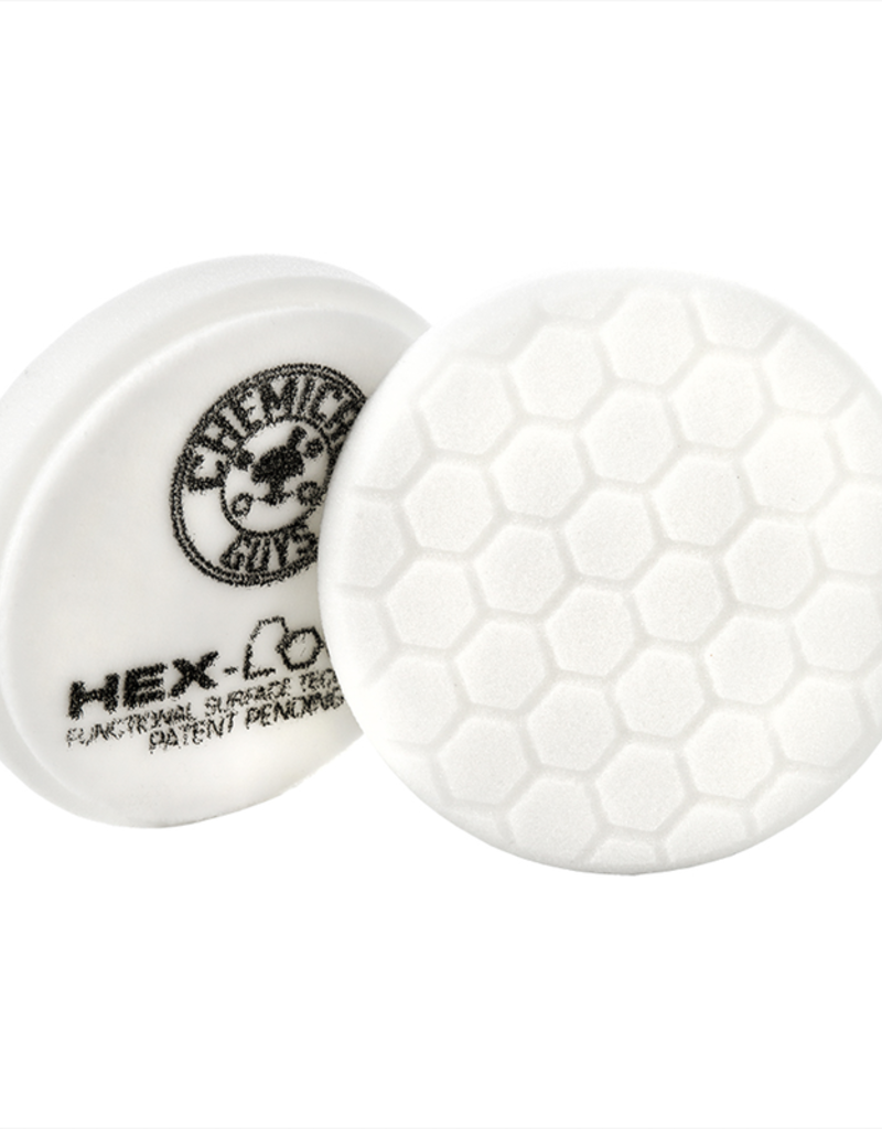 Hex-Logic BUFX_104HEX4 4'' Hex-Logic Pad - White Medium Light Polishing Pad (4''Inch)