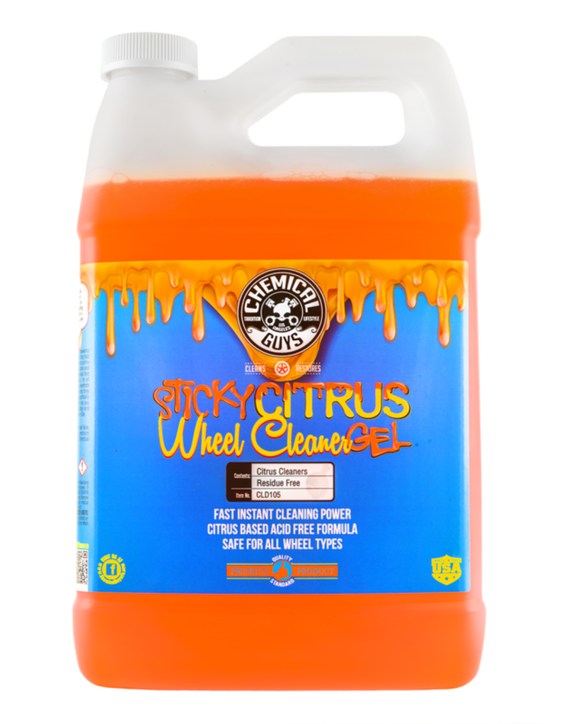 Chemical Guys CLD105 Sticky Gel Citrus Wheel Cleaner (1 Gal)