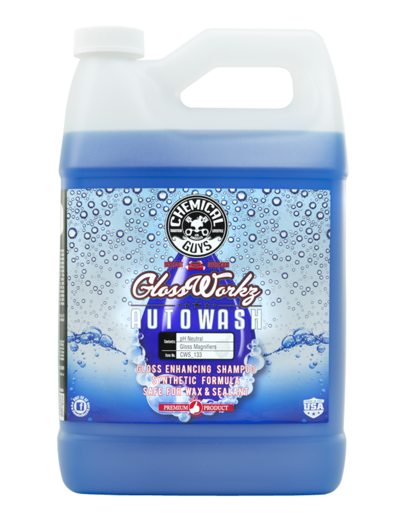 Chemical Guys CWS_133 Glossworkz-Auto Wash -Gloss Booster And Paintwork Cleanser ( 1 Gal)