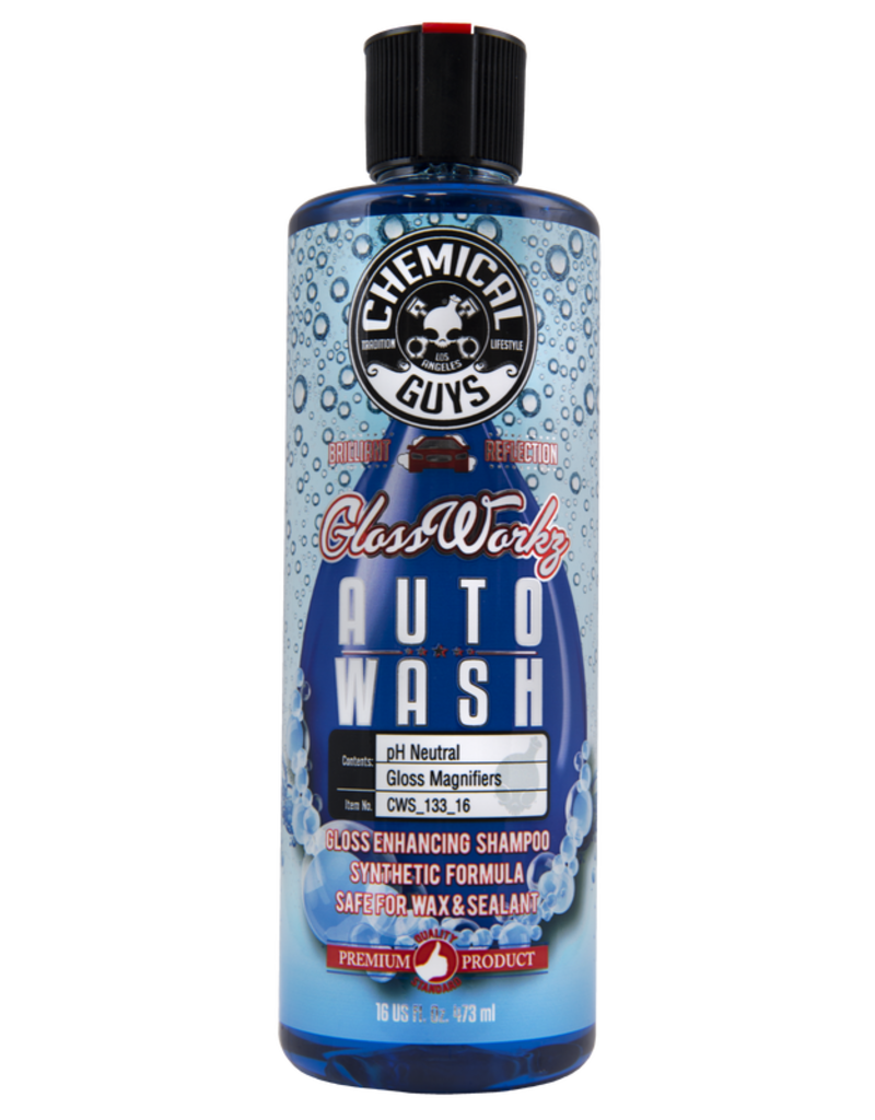 Chemical Guys CWS_133_16 Glossworkz-Auto Wash -Gloss Booster And Paintwork Cleanser ( 16 oz)