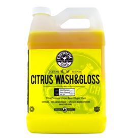 Chemical Guys CWS_301 Citrus Wash & Gloss Citrus Based Hyper-Concentrated Wash+Gloss (No-More Spots) (1 Gal)