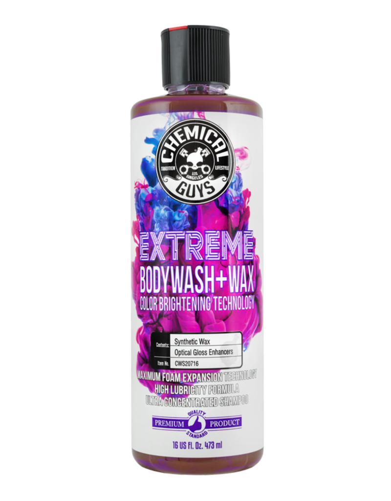Chemical Guys CWS20716 Extreme Bodywash & Wax Car Wash Soap with Color Brightening Technology, 16 fl. oz
