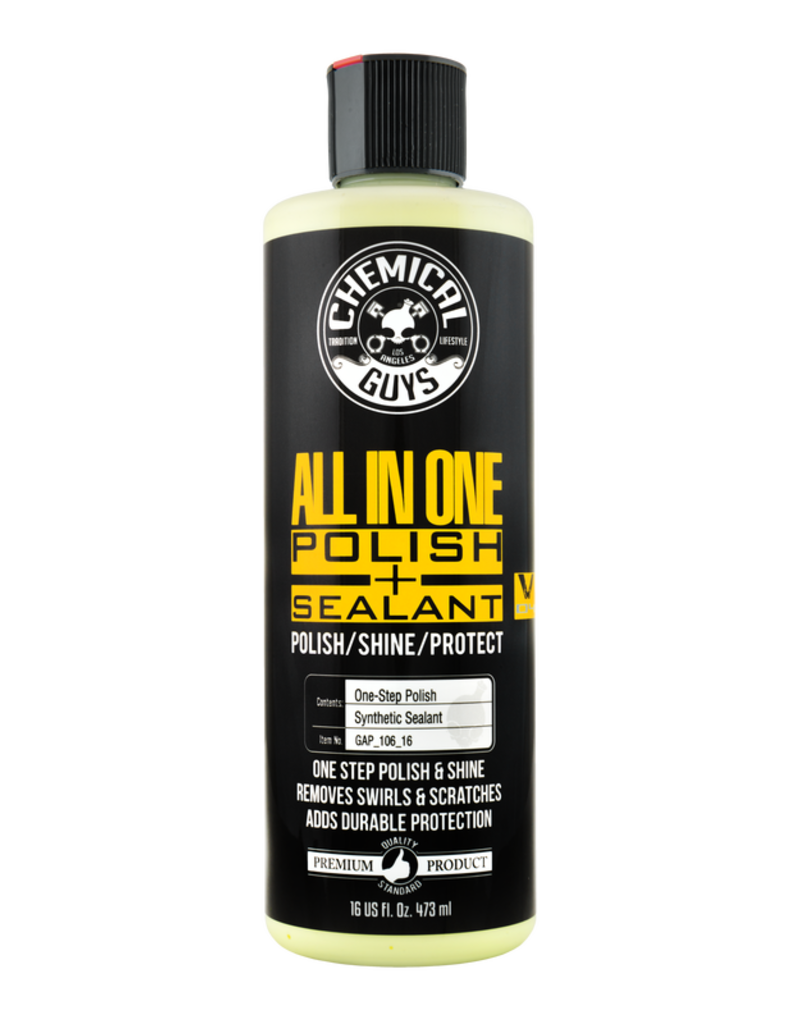 Chemical Guys GAP_106_16 V4 Extreme All-In-1 Polish, Shine & Sealant(New Yellow Color) (16 oz.)