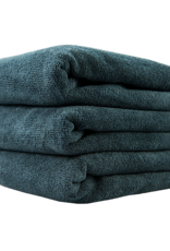 Chemical Guys MIC_508_03 Microfiber Towels 16X16 Heavy Black Towel, With Red Silk Edges - (3pcs/Bag) - 1Unit