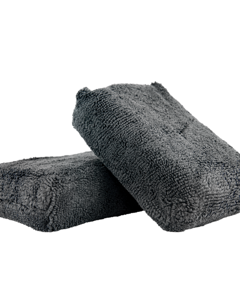 Chemical Guys MIC29302 Black - Microfiber Applicator Premium Grade   (2 Pack)_x000D_