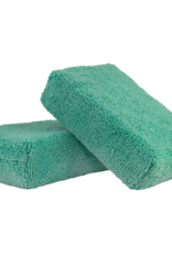 Chemical Guys MIC29802 Green - Microfiber Applicator Premium Grade (2 Pack)_x000D_