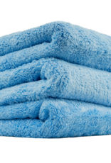 Chemical Guys MIC35003 Happy Ending Edgeless Microfiber Towel, Blue 16''X16'' (3 Pack)