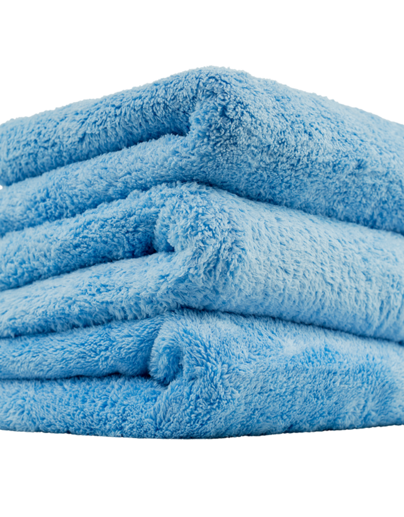 Chemical Guys MIC35003 Happy Ending Edgeless Microfiber Towel, Blue 16''X16'' (3 Pack)