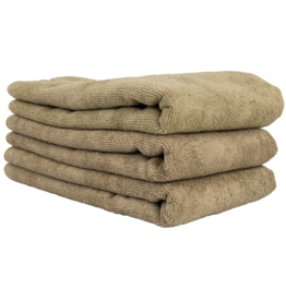 Chemical Guys MIC36203 Workhorse Tan Professional Grade Microfiber Towel, 16'' X 24'' (Leather & Vinyl)(3-Pack)
