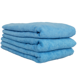 Chemical Guys MIC36303 Workhorse Towel- Blue For Windows Professional Grade Microfiber Towels (16'' X 24'') (3-Pack)