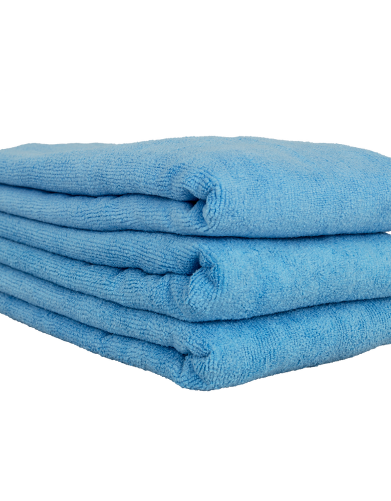 Chemical Guys MIC36303 Workhorse Towel- Blue For Windows Professional Grade Microfiber Towels (16'' X 24'') (3-Pack)